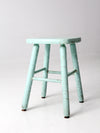 vintage painted wood stool