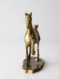 mid century brass horse figure
