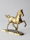 mid century brass horse figure