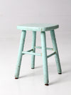 vintage painted wood stool