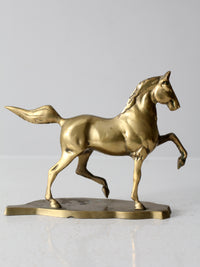 mid century brass horse figure