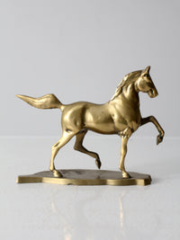 mid century brass horse figure