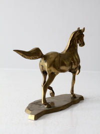 mid century brass horse figure