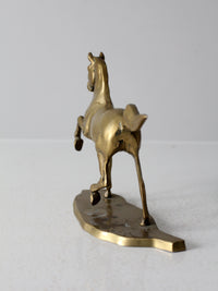 mid century brass horse figure