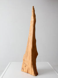 natural organic sculptural wood form