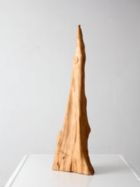 natural organic sculptural wood form