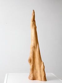 natural organic sculptural wood form