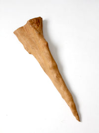 natural organic sculptural wood form