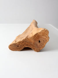 natural organic sculptural wood form