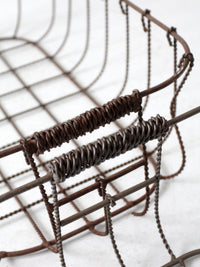 vintage wire baskets pair