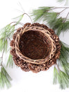 vintage handmade pinecone basket