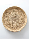 vintage woven basket tray