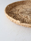 vintage woven basket tray