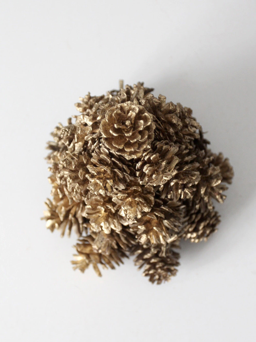 vintage gold pinecone tree