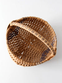 vintage handmade buttocks basket
