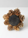 vintage gold pinecone tree