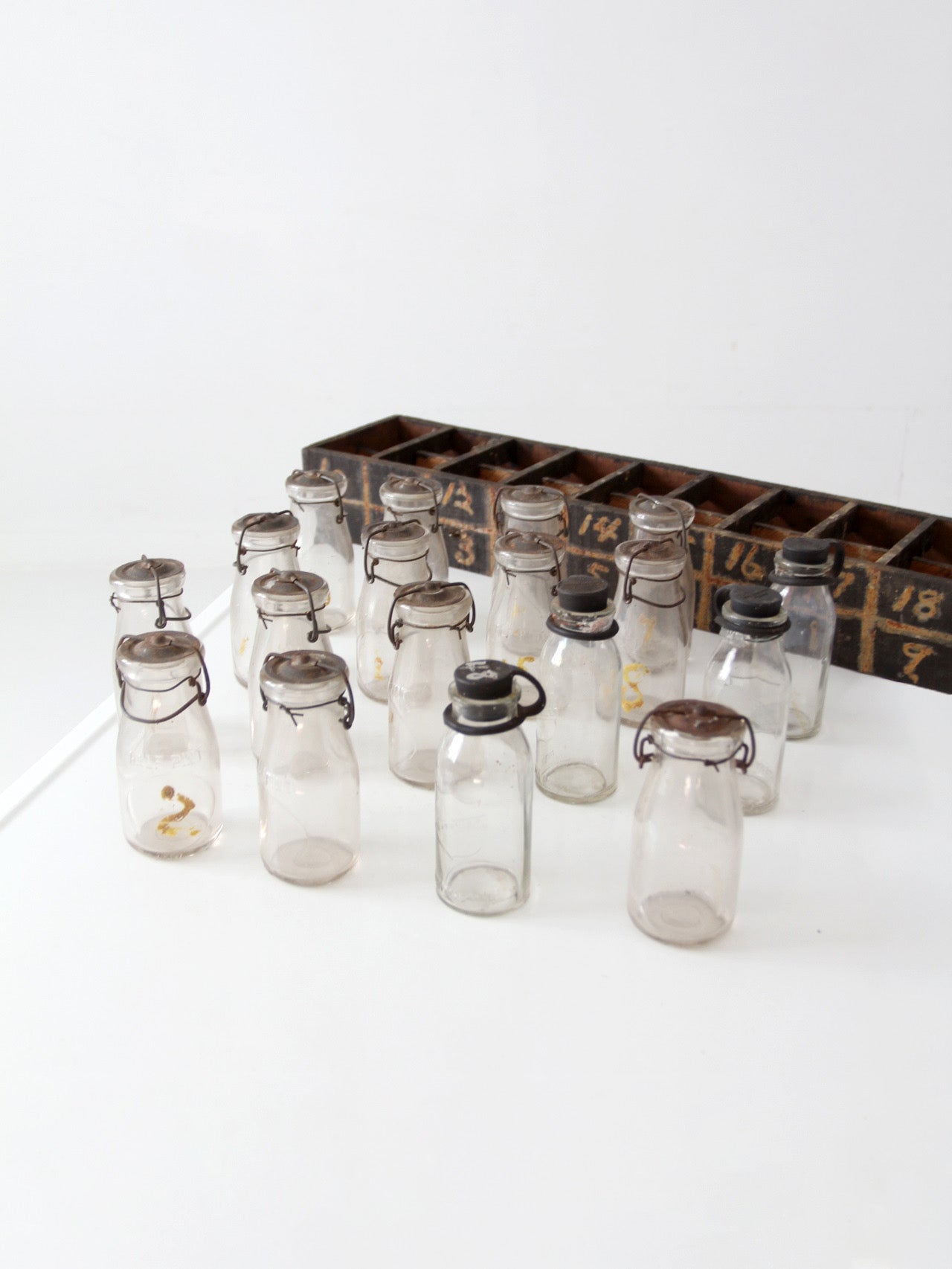 antique dairy milk testing bottle kit
