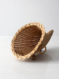 vintage cornucopia basket