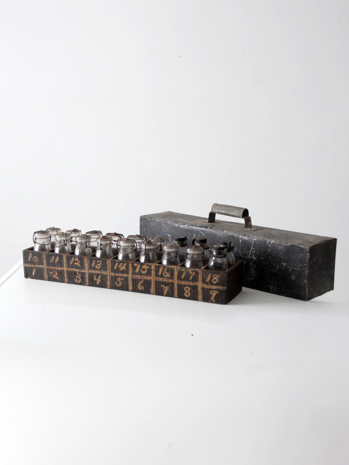 antique dairy milk testing bottle kit