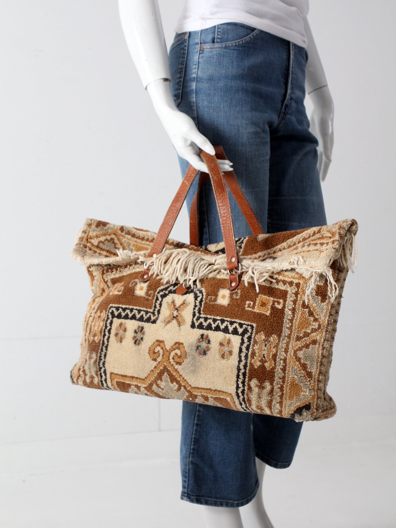 Carpet bag weekender cheap