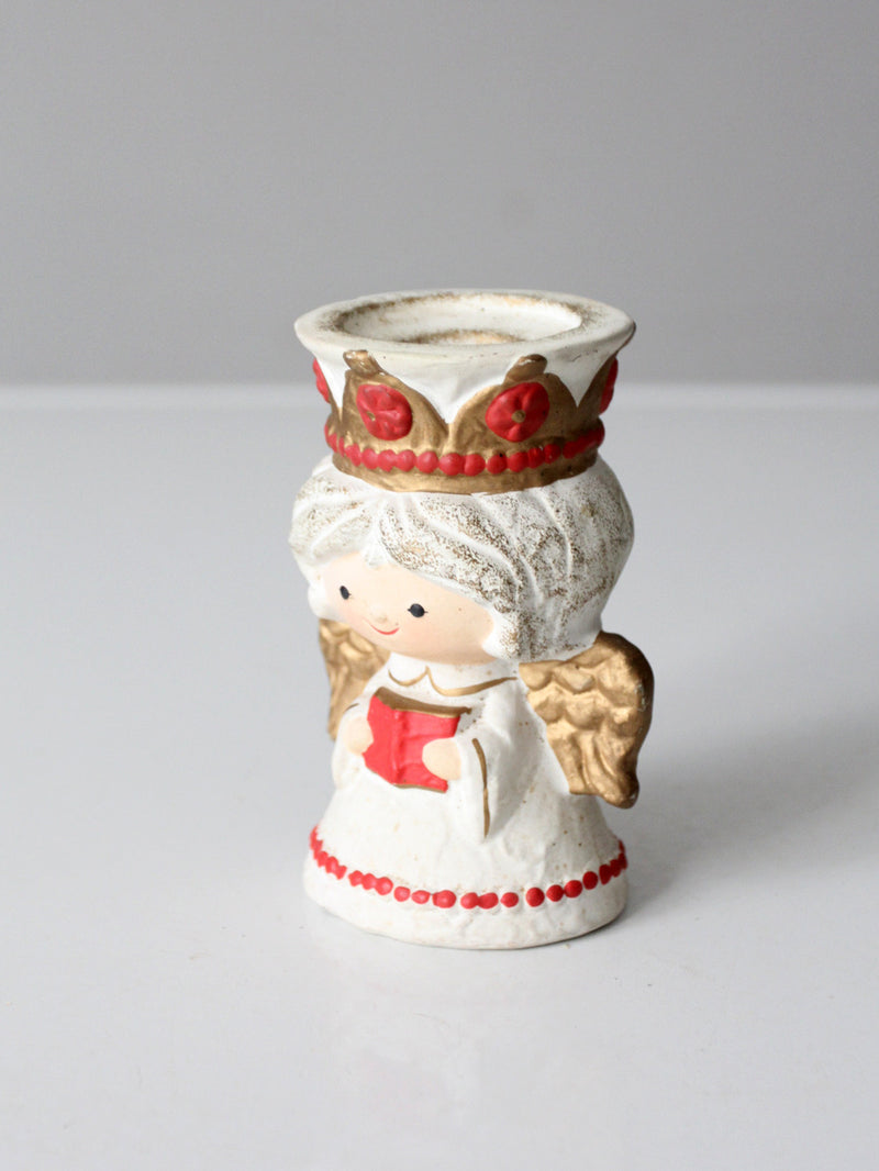 vintaged HomeCo angel candlestick holder