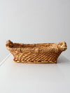 vintage woven basket tray