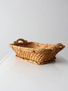 vintage woven basket tray