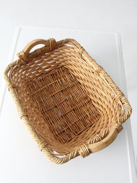 vintage woven basket tray