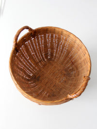 vintage French country style woven basket