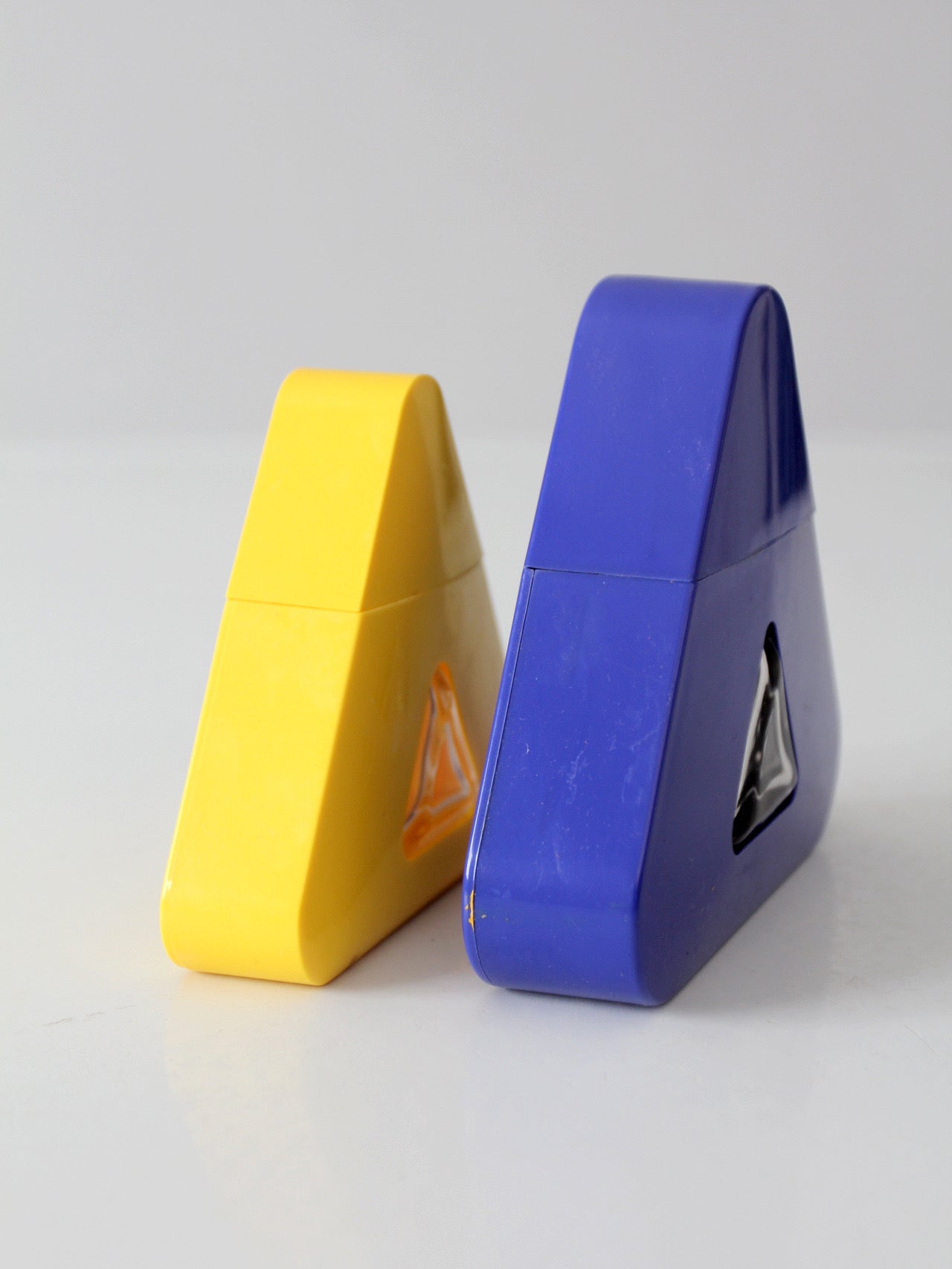 vintage Liz Claiborne Realities perfume bottles | pair of empty geometric bottles