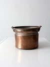 antique copper bucket