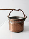 antique copper bucket