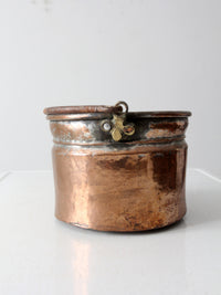 antique copper bucket