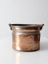 antique copper bucket