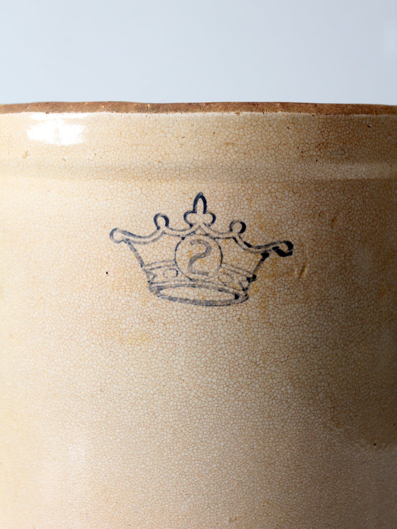 vintage Robinson Ransbottom 2 gallon crock