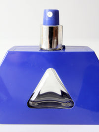 vintage Liz Claiborne Realities perfume bottles | pair of empty geometric bottles