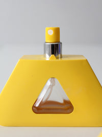vintage Liz Claiborne Realities perfume bottles | pair of empty geometric bottles