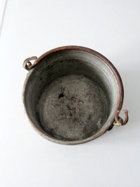 antique copper bucket