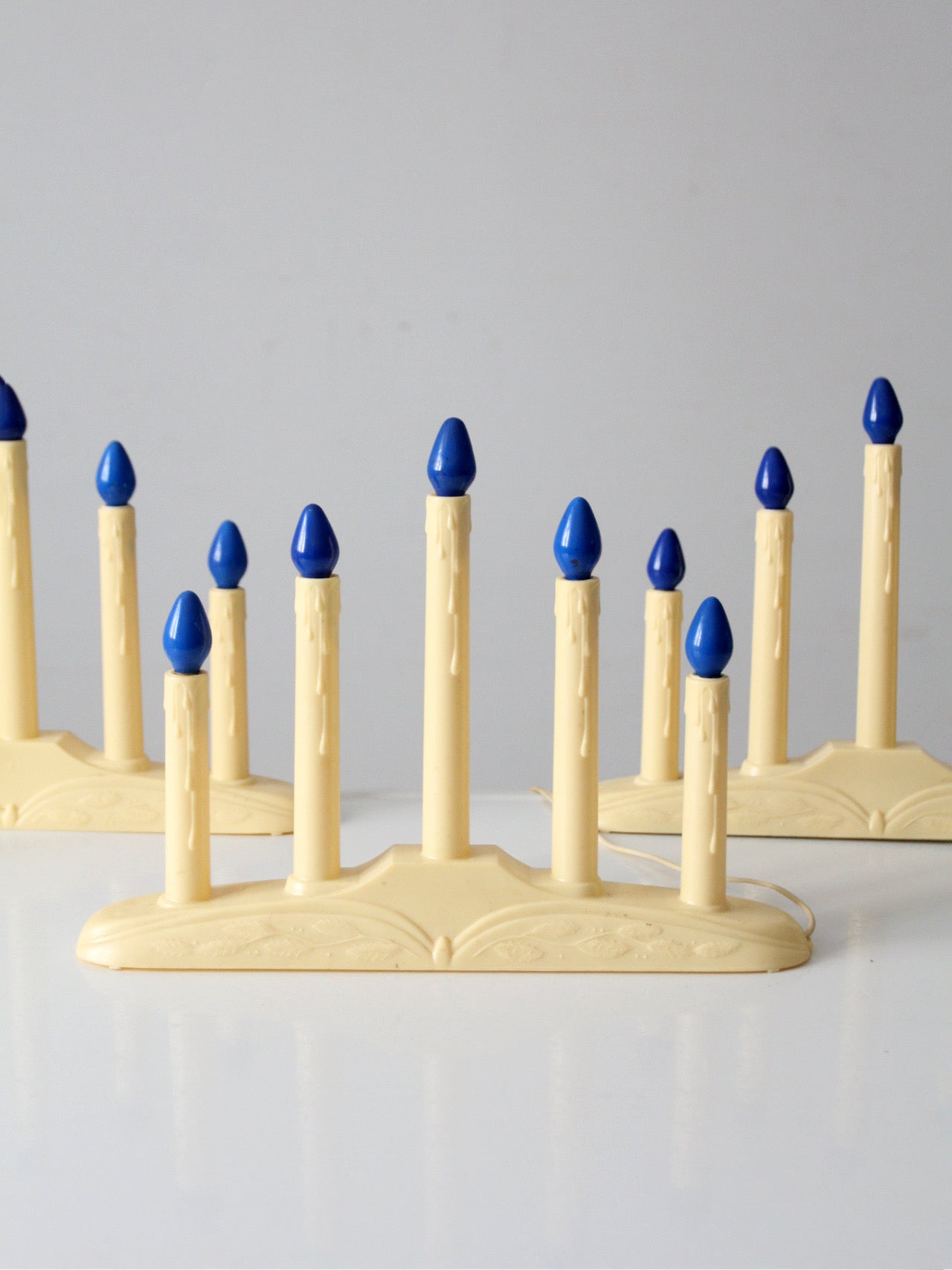 mid-century electric candoliers set