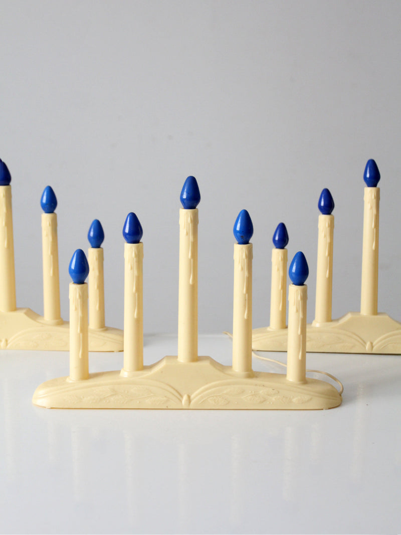 mid-century electric candoliers set