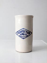 antique Perfection Manufacturing Co stoneware crock
