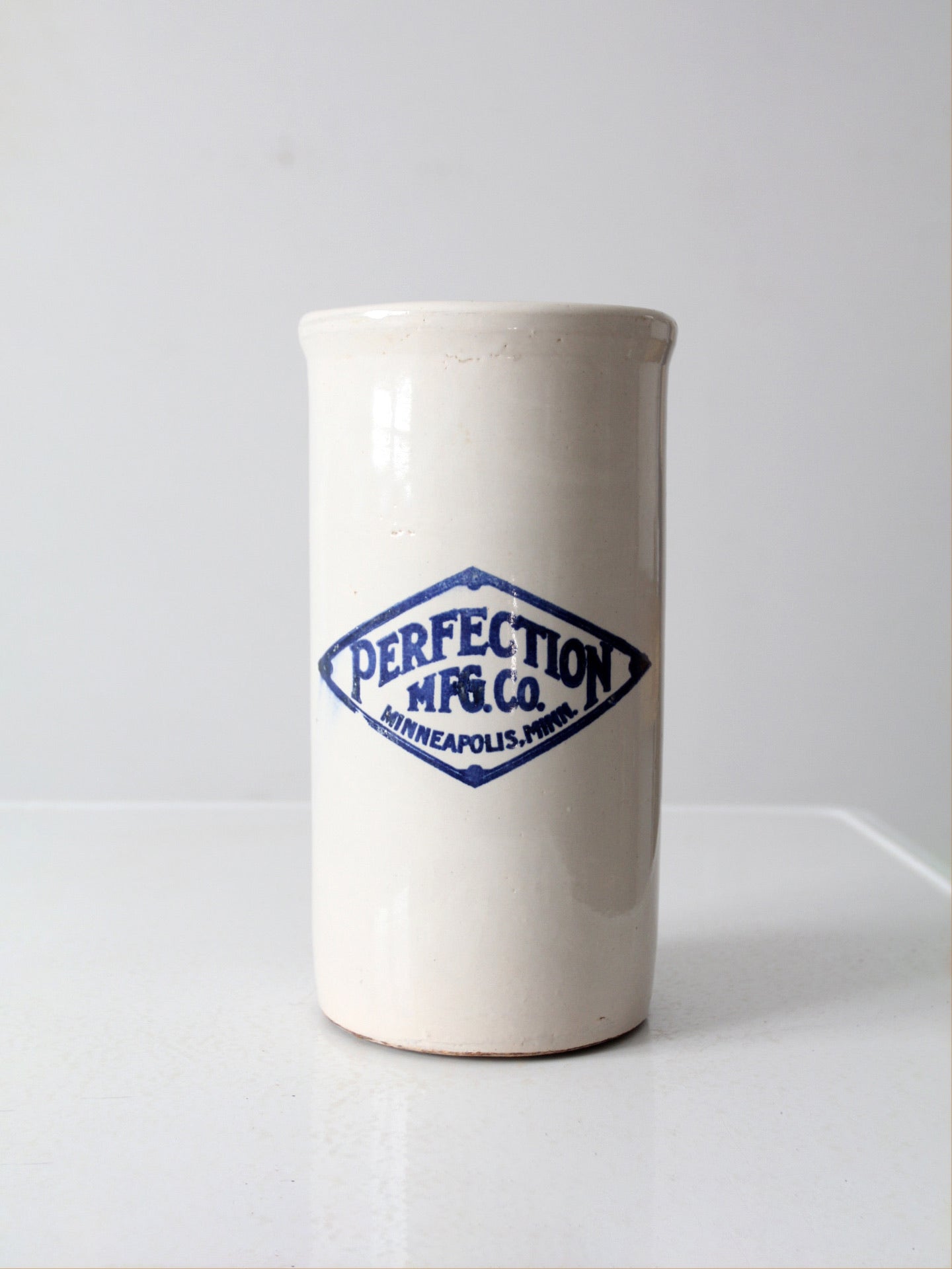 antique Perfection Manufacturing Co stoneware crock
