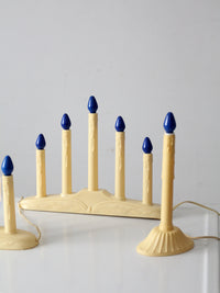 mid-century electric candoliers set