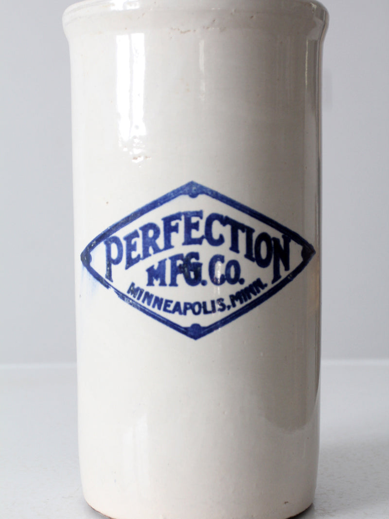 antique Perfection Manufacturing Co stoneware crock