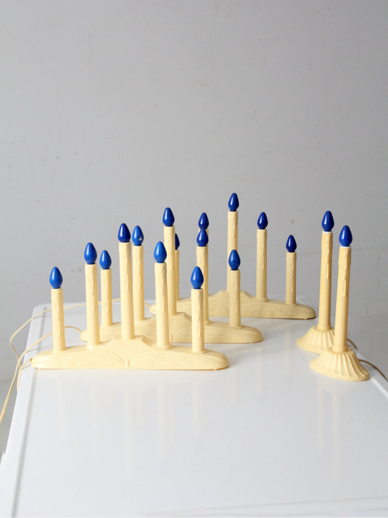 mid-century electric candoliers set