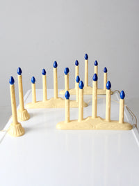 mid-century electric candoliers set