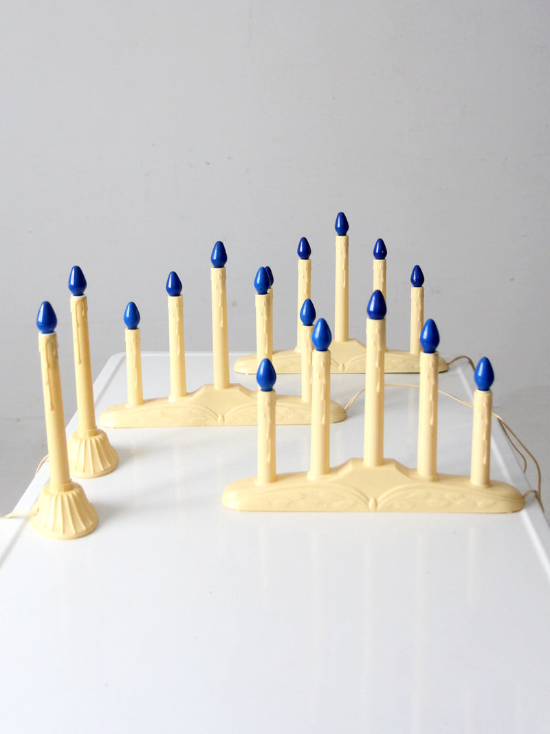 mid-century electric candoliers set