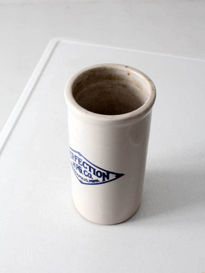 antique Perfection Manufacturing Co stoneware crock