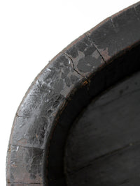 antique Chinese primitive coopered wood basin