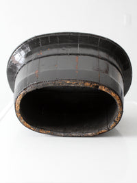 antique Chinese primitive coopered wood basin